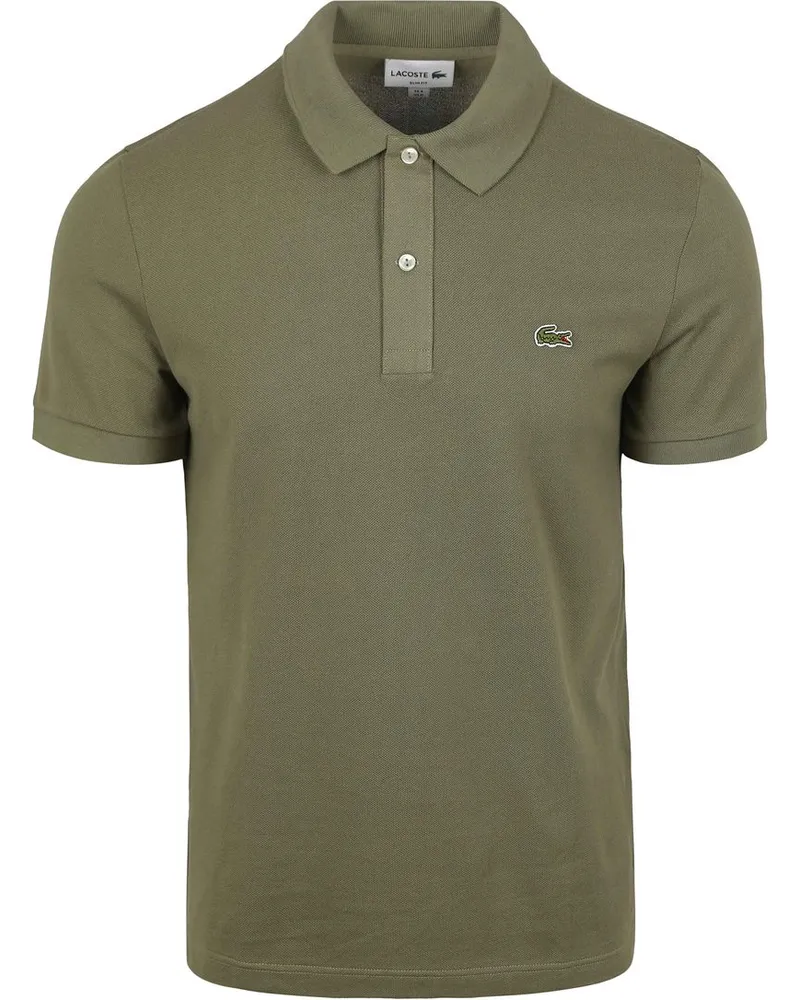 Lacoste Poloshirt Pique Olivgrun Grün