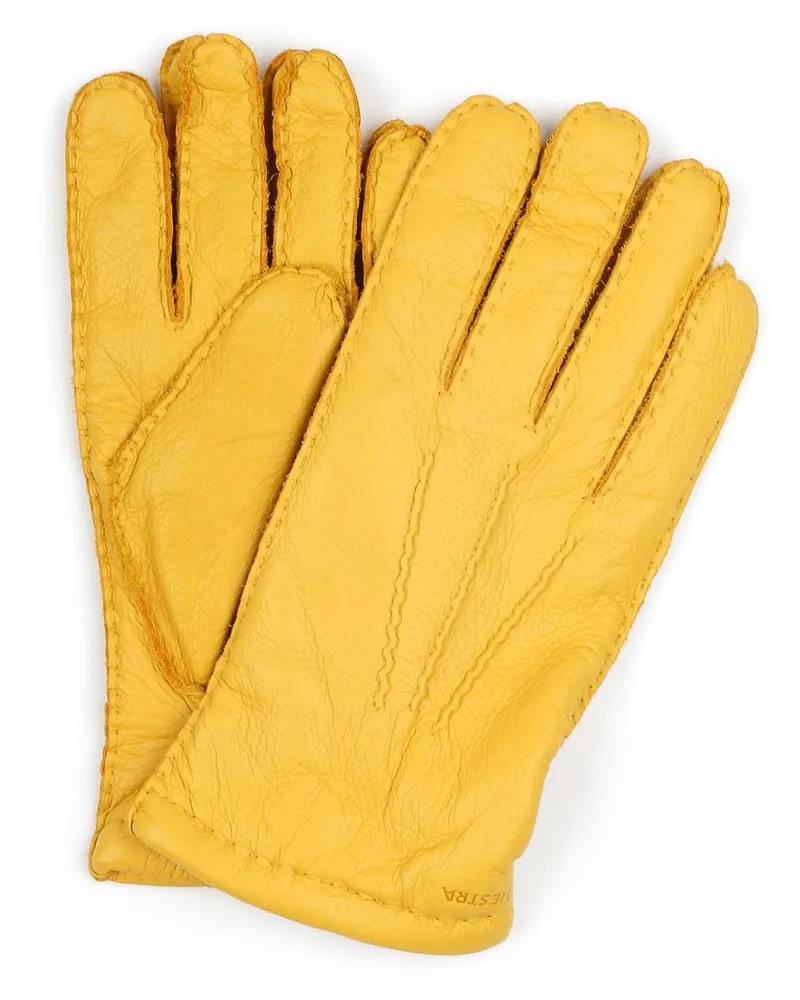 Hestra Handschuh Matthew Leder Gelb Gelb