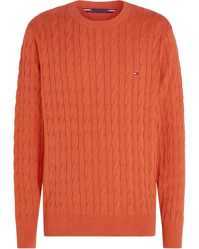 Tommy Hilfiger Pullover Cable Orange Orange