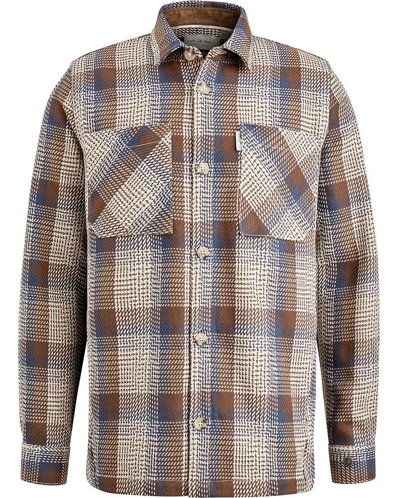 Cast Iron Overshirt Karos Braun Braun