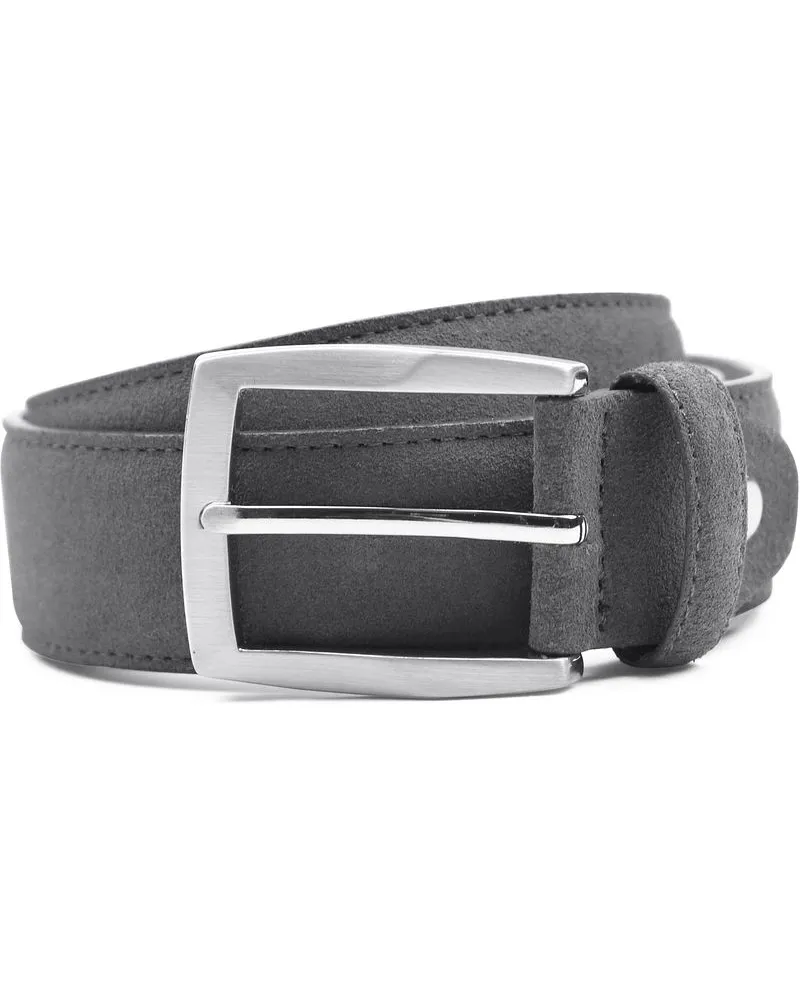 Suitable Ledergürtel Wildleder Grau Grau