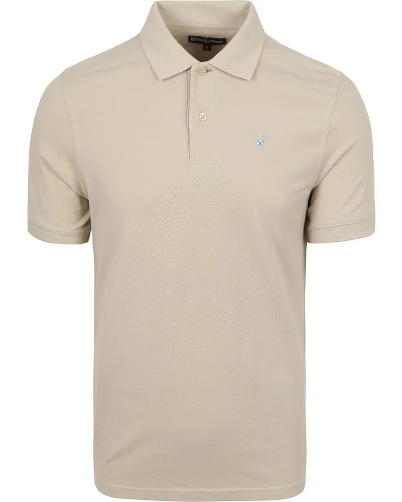 Barbour Pique Poloshirt Beige Beige