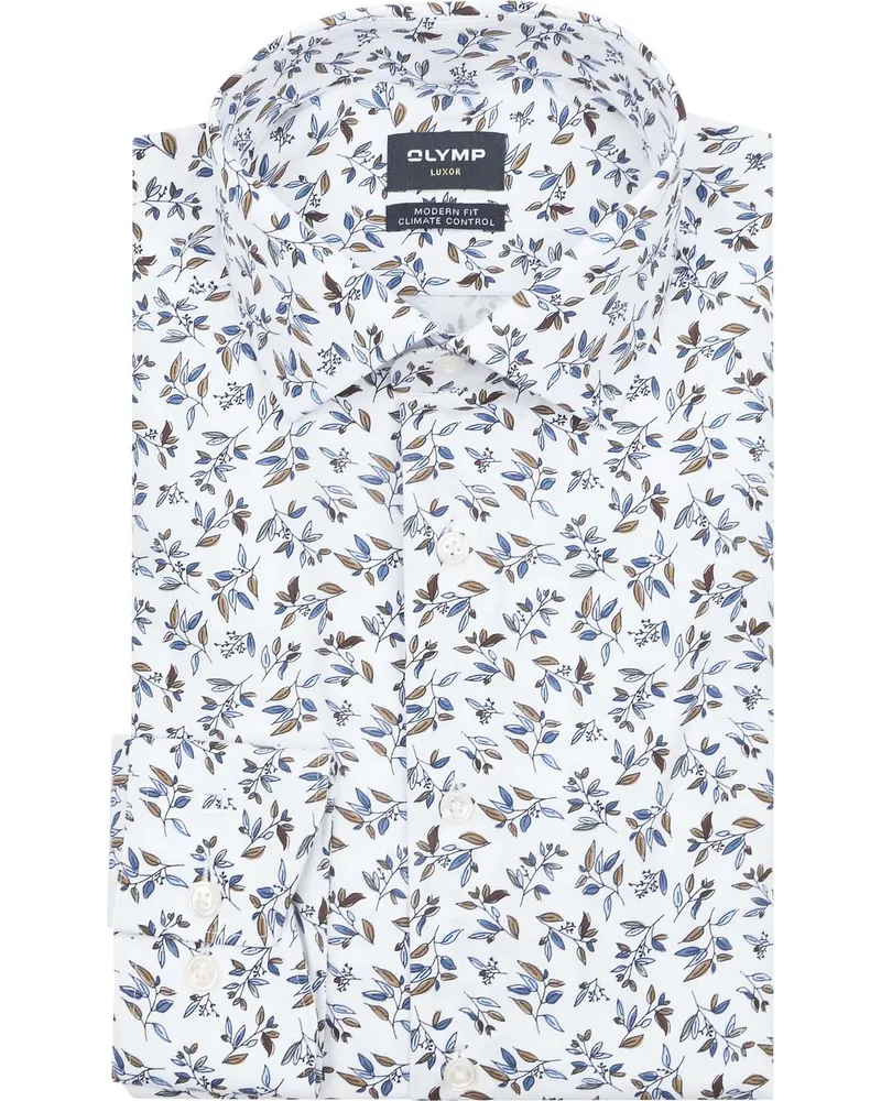 Olymp Luxor Hemd 24/Seven Flowers Multicolour Multicolour