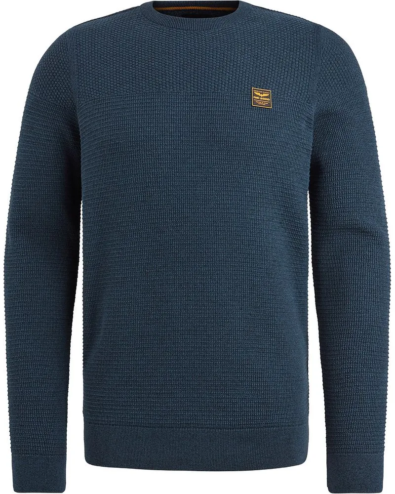 PME Legend Sweater Mouliné Navy Dunkelblau