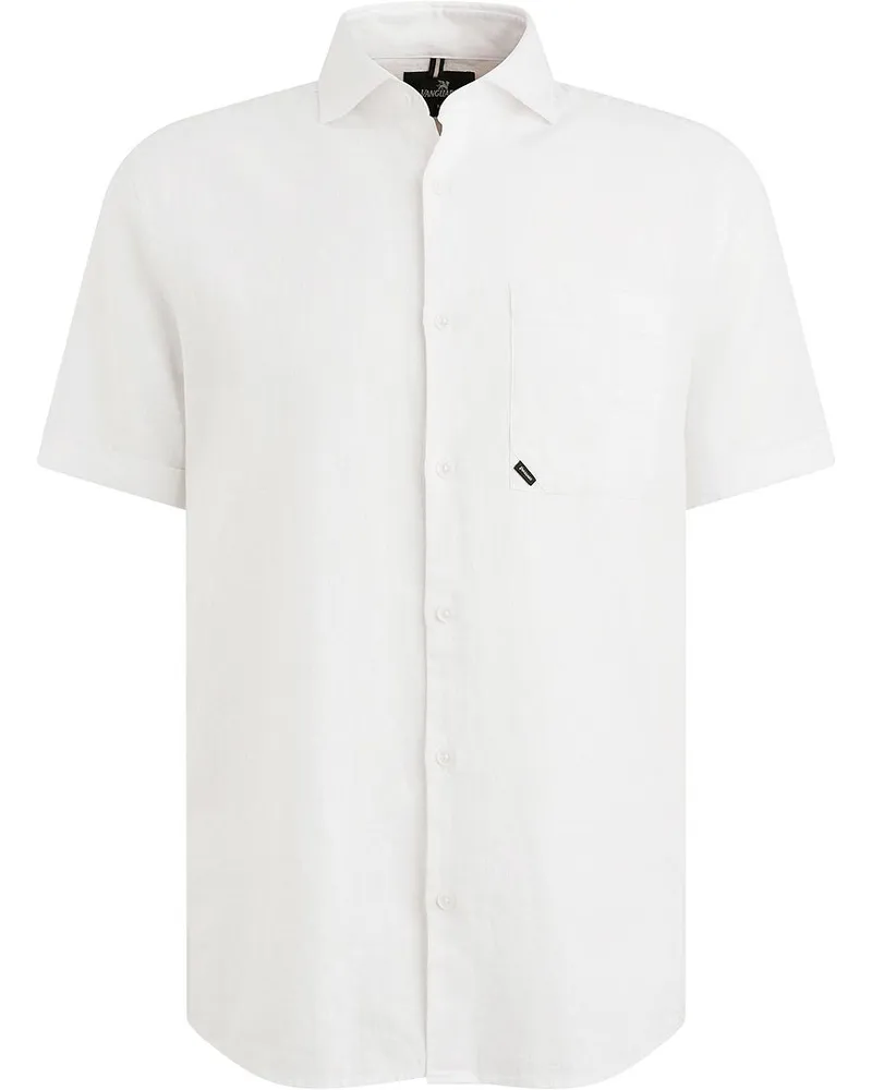 Vanguard Short Sleeve Hemd Leinen Blend Weiß Weiß