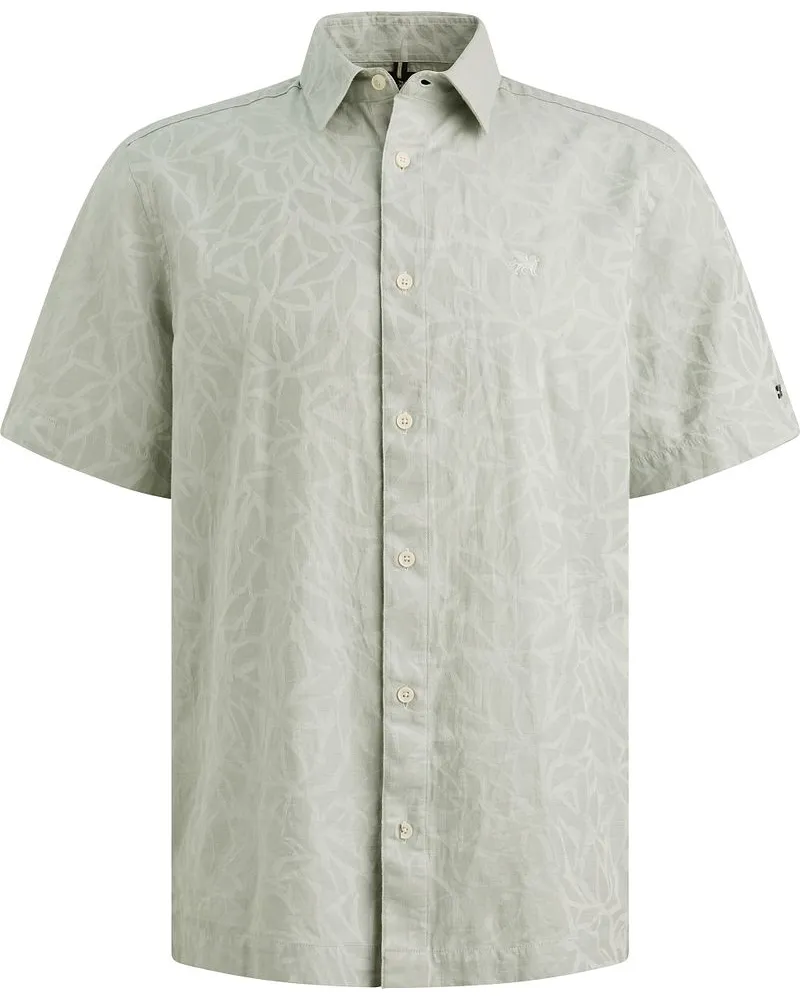 Vanguard Kurzarmhemd Jacquard Greige Beige