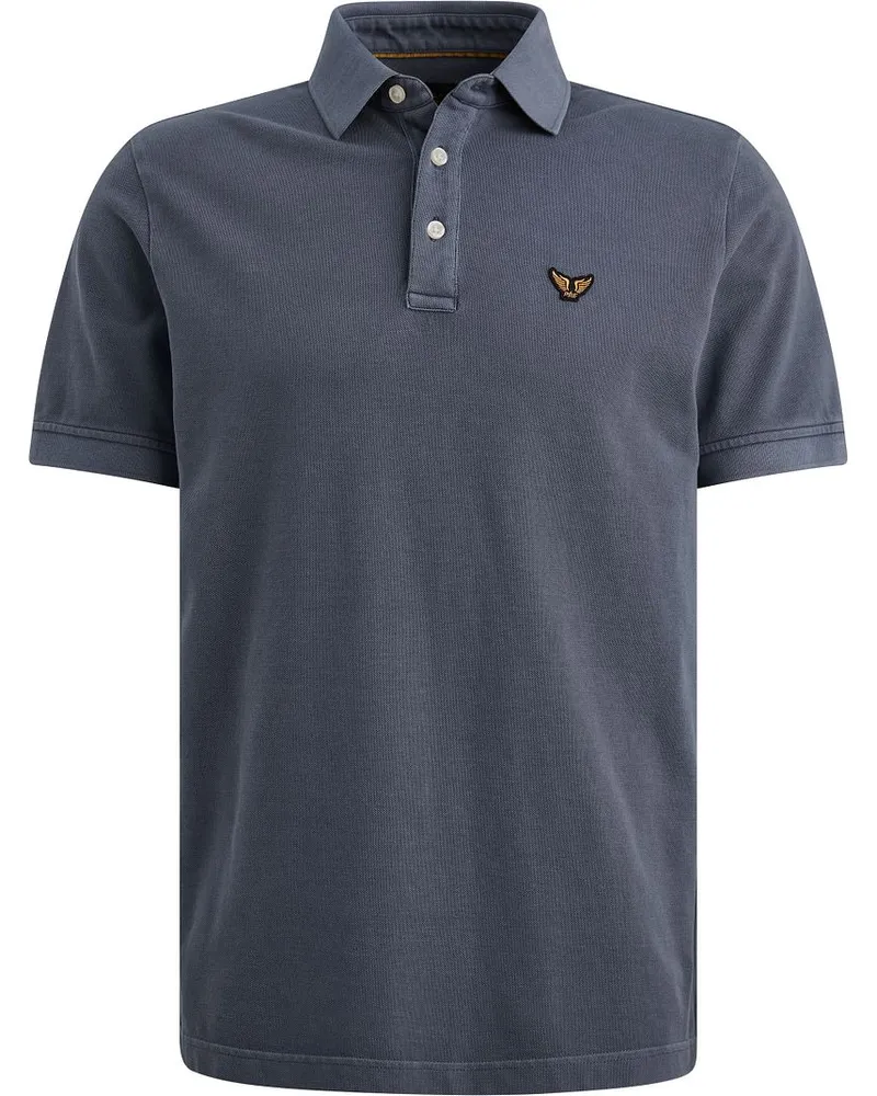 PME Legend Tailwing Logo-Poloshirt Vintage Indigo Blau