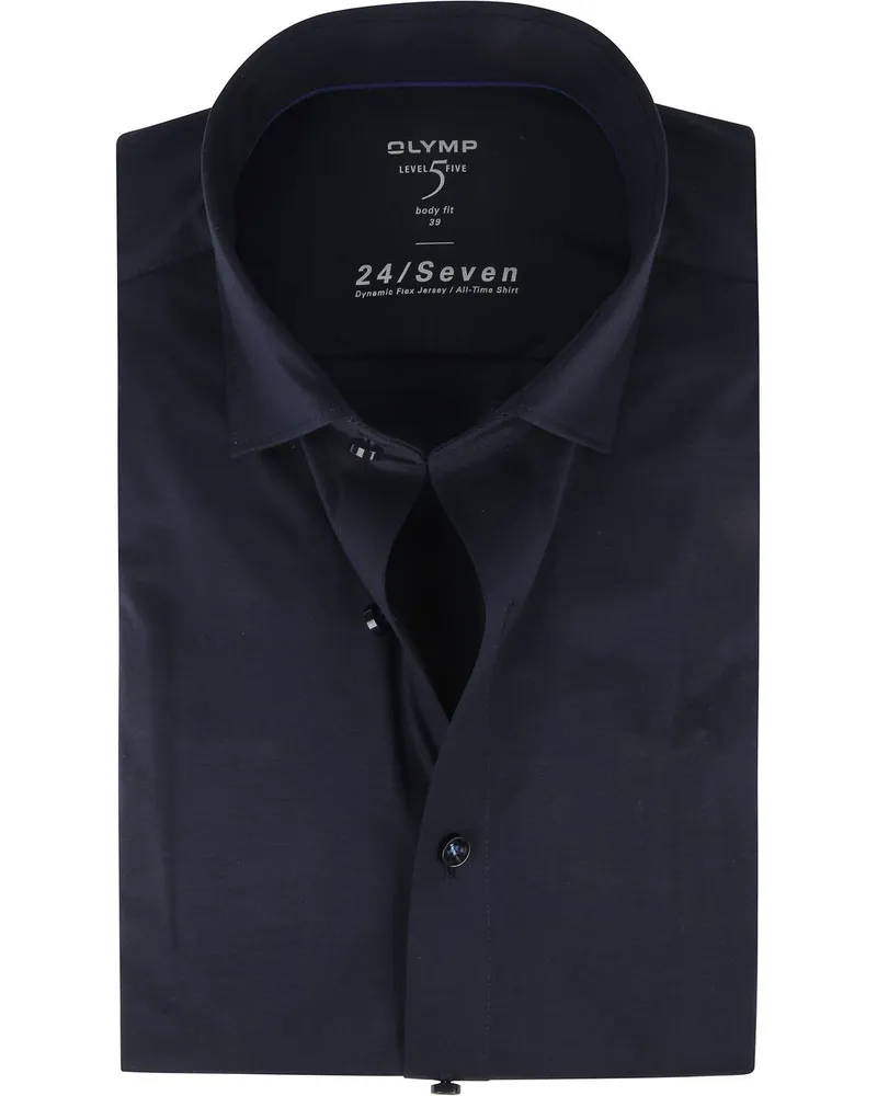 Olymp Lvl 5 Hemd 24/Seven Marine Blau Blau