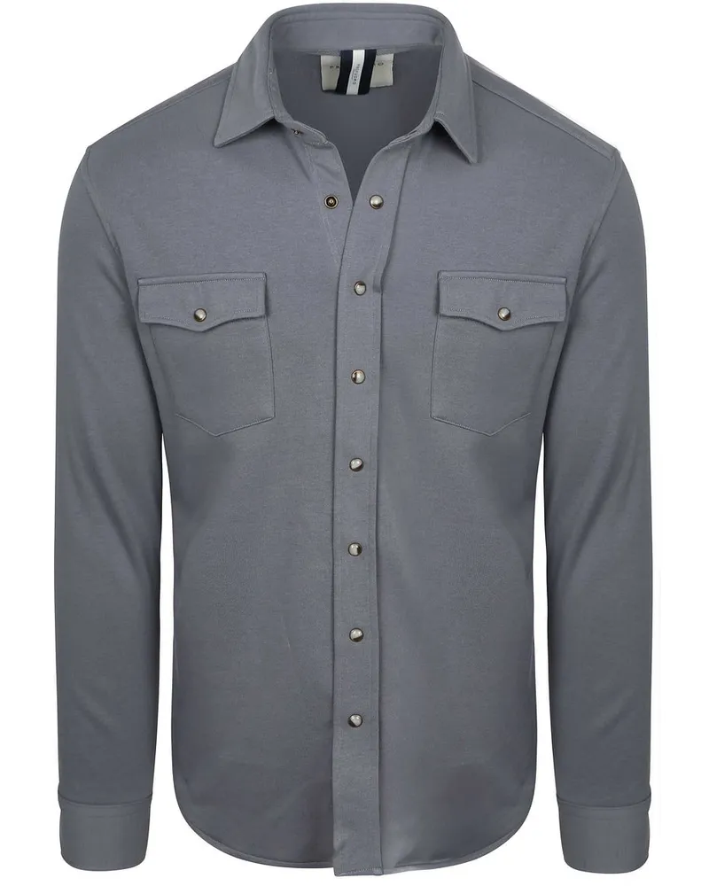 Profuomo Overshirt Western Blau Blau