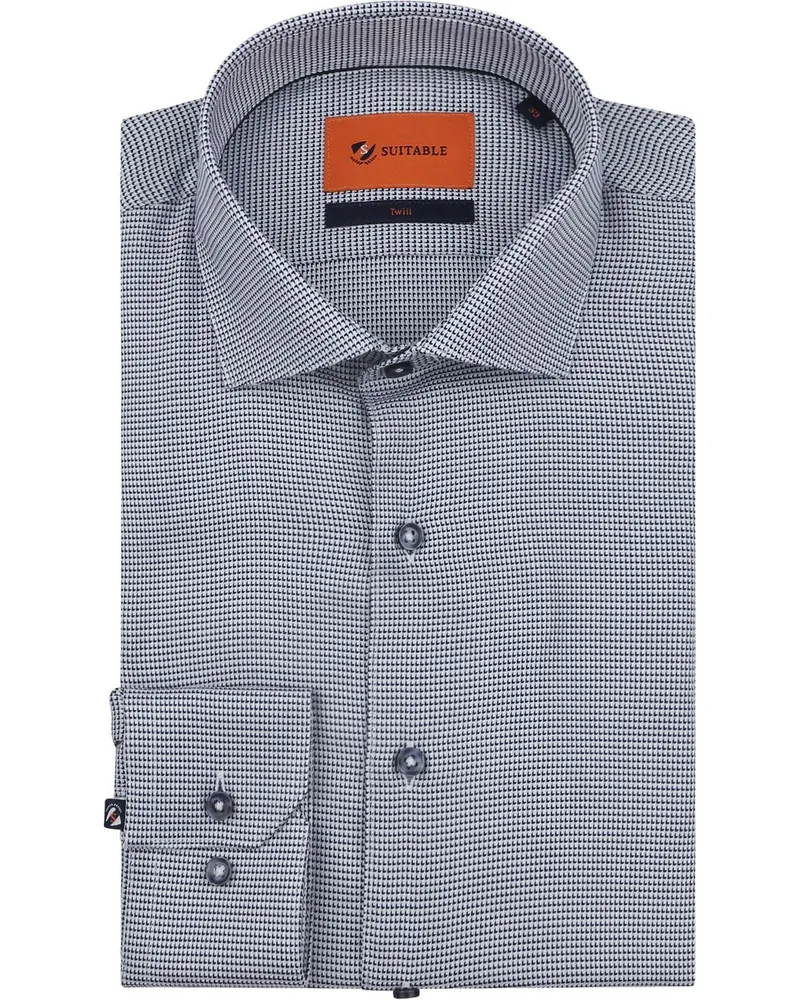 Suitable Hemd Dreieck Marine Blau