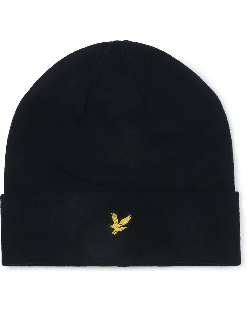 Lyle & Scott Lyle & Scott Beanie Wool Blend Navy Dunkelblau