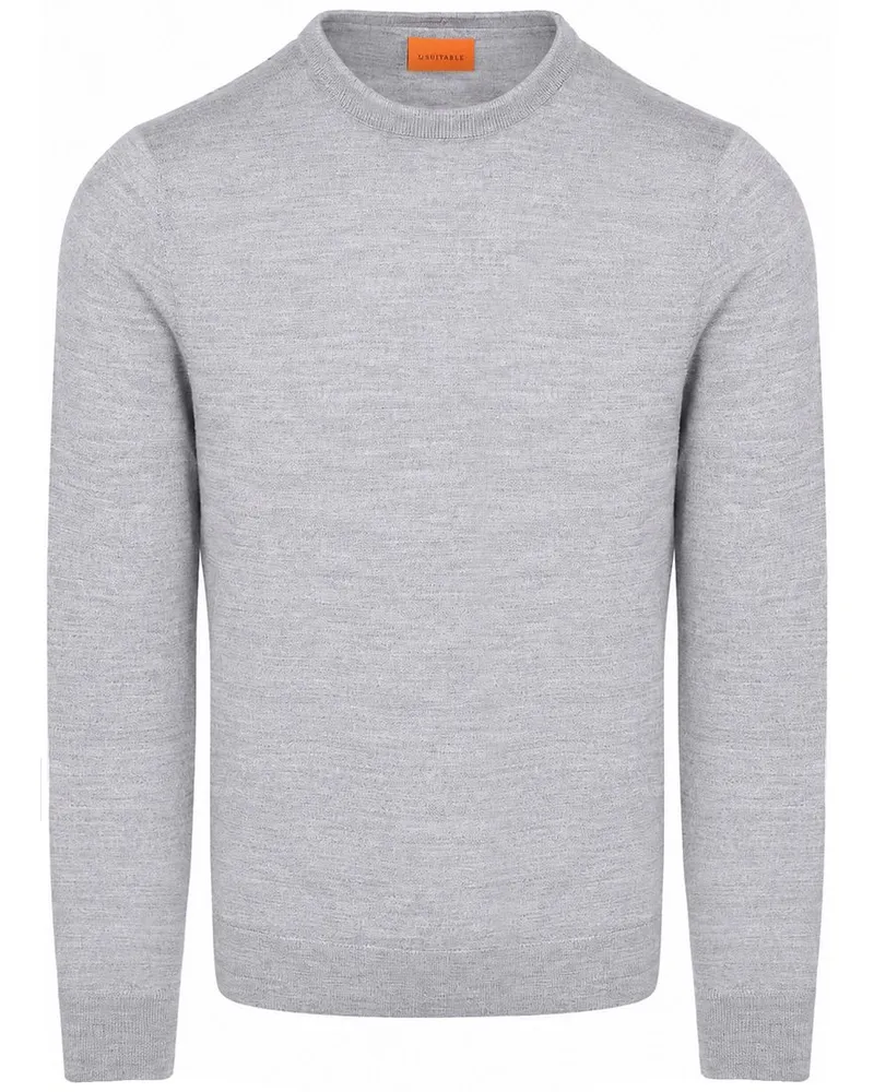 Suitable Merino Pullover Grau Grau