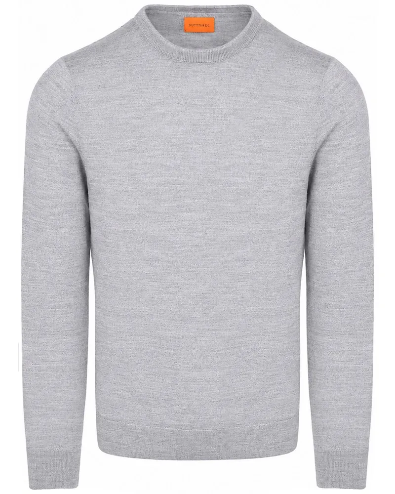 Suitable Merino Pullover Grau Grau