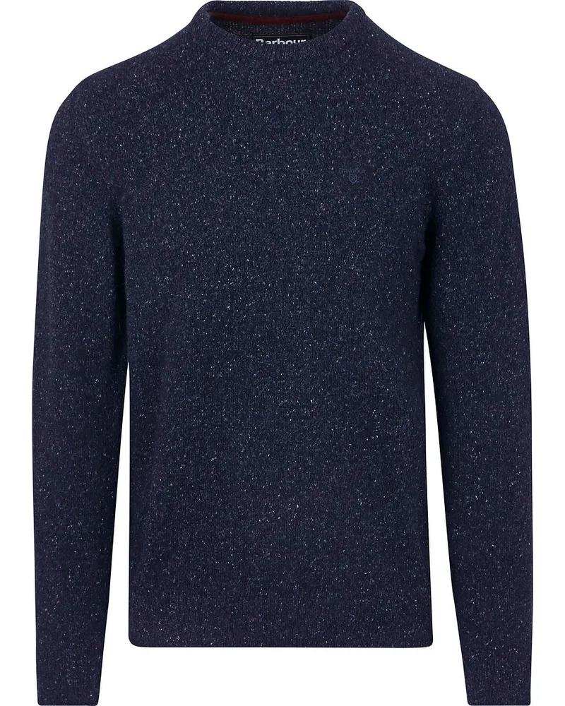 Barbour Tisbury Pullover Wolle Dunkelblau Blau