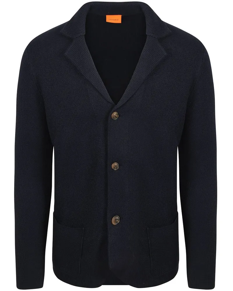Suitable Cardigan Button Aaron Marine Dunkelblau