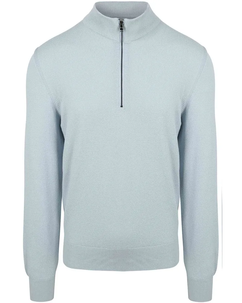 HUGO BOSS Ebrando-P Halfzip Pullover Hellblau