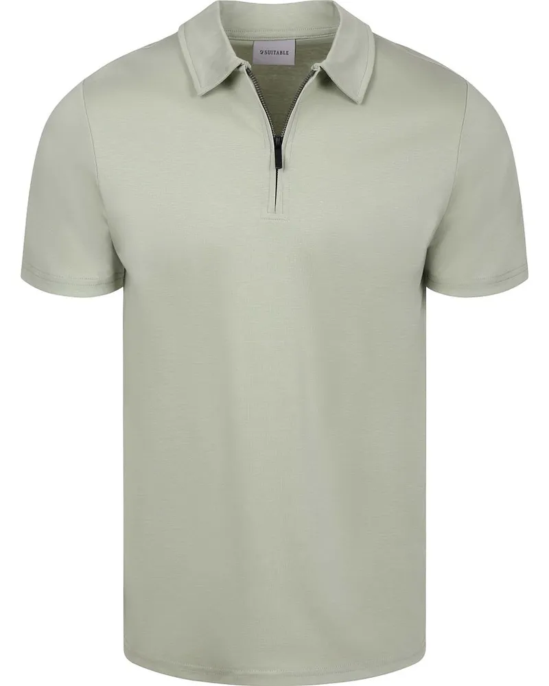 Suitable Poloshirt Silky Hellgrün Grün
