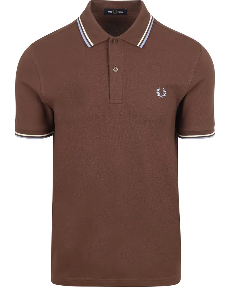 Fred Perry Polo Twin Tipped M3600 Braun Z60 Braun