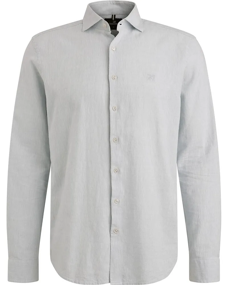 Vanguard Hemd Leinen Blend Hellblau Hellblau