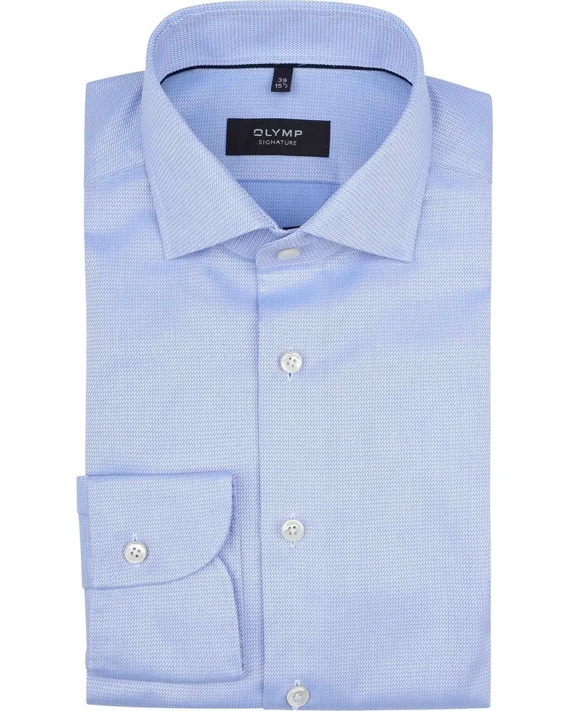 Olymp Signature Hemd Savio Hellblau Blau