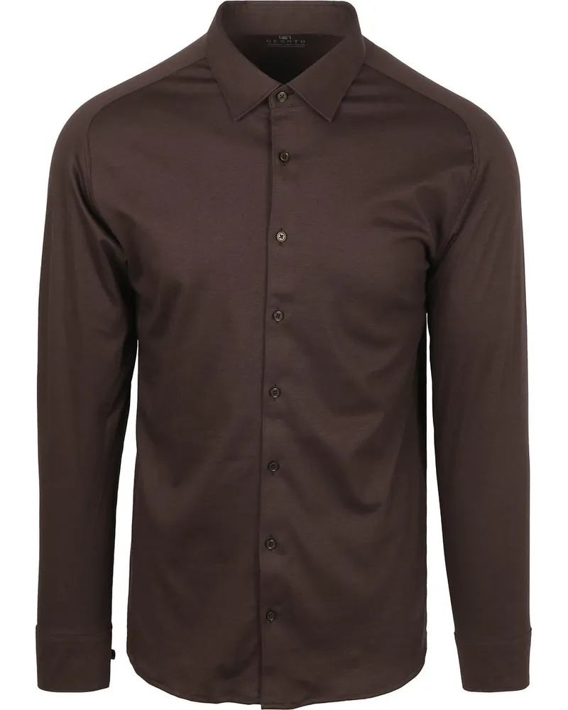 DESOTO Hemd Bügelfrei Kent Braun Braun