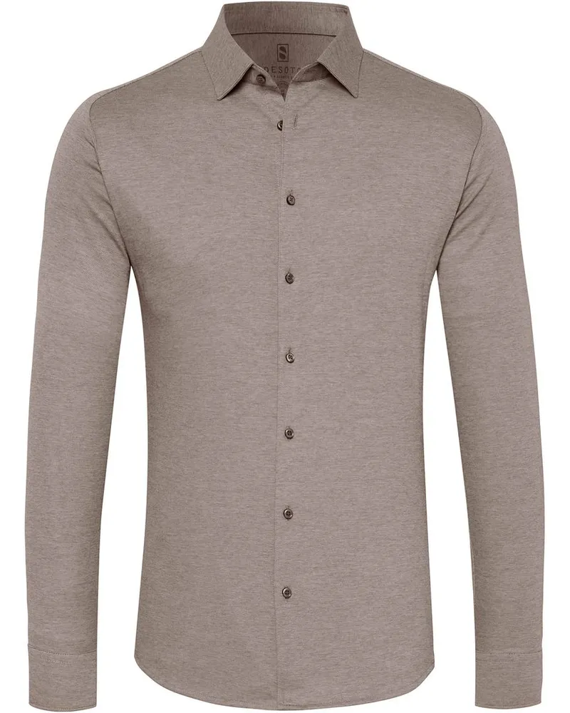 DESOTO Hemd Bügelfrei Kent Braun Braun