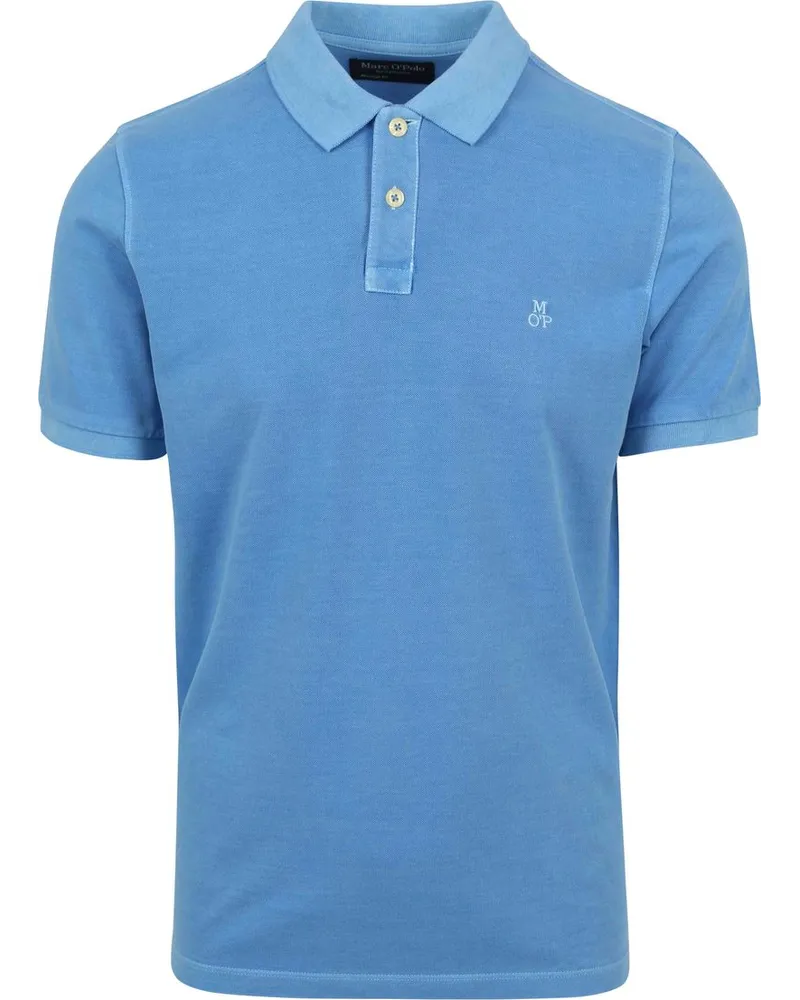 Marc O'Polo Poloshirt Faded Blau Blau