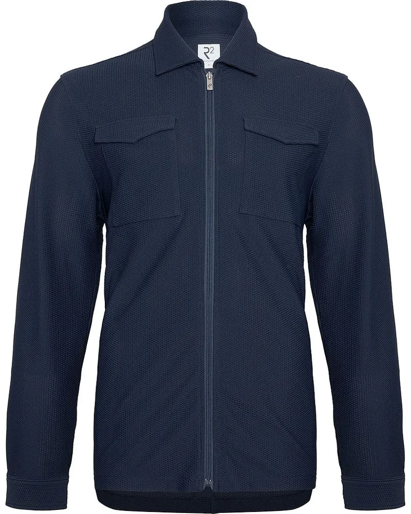 R2 Amsterdam R2 Travel Overshirt Marine Dunkelblau