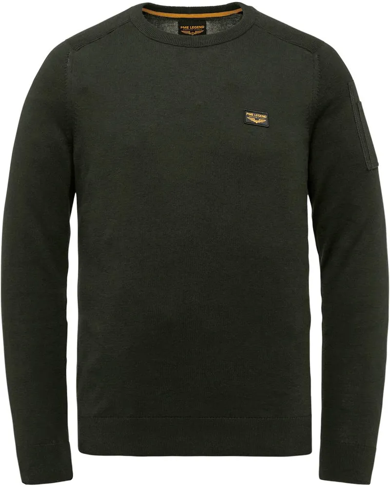 PME Legend Buckley Pullover Olivgrün Grün