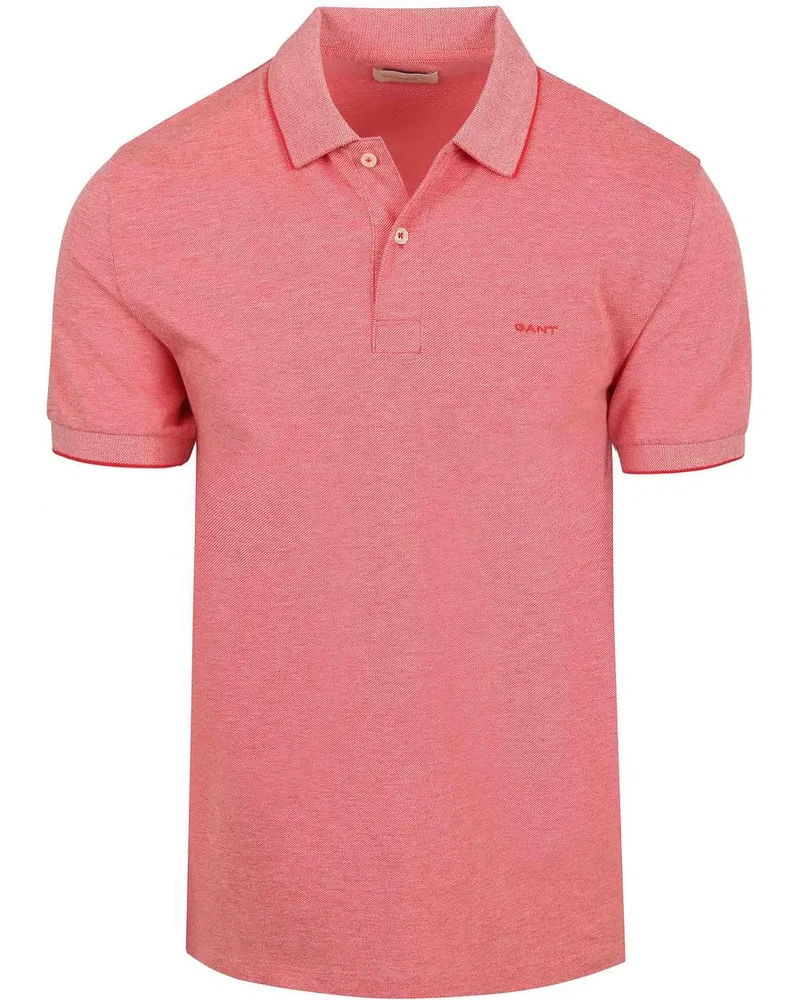 Gant 2Tone Piqué Poloshirt Rot Pink