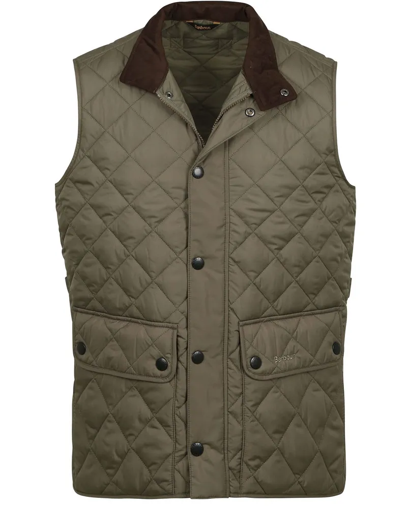 Barbour New Lowerdale Gilet Oliv Dunkelgrün
