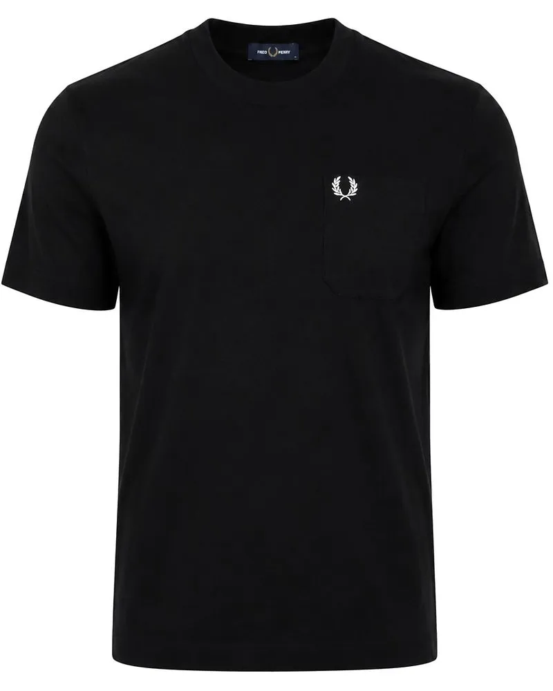 Fred Perry T-Shirt Schwarz Schwarz