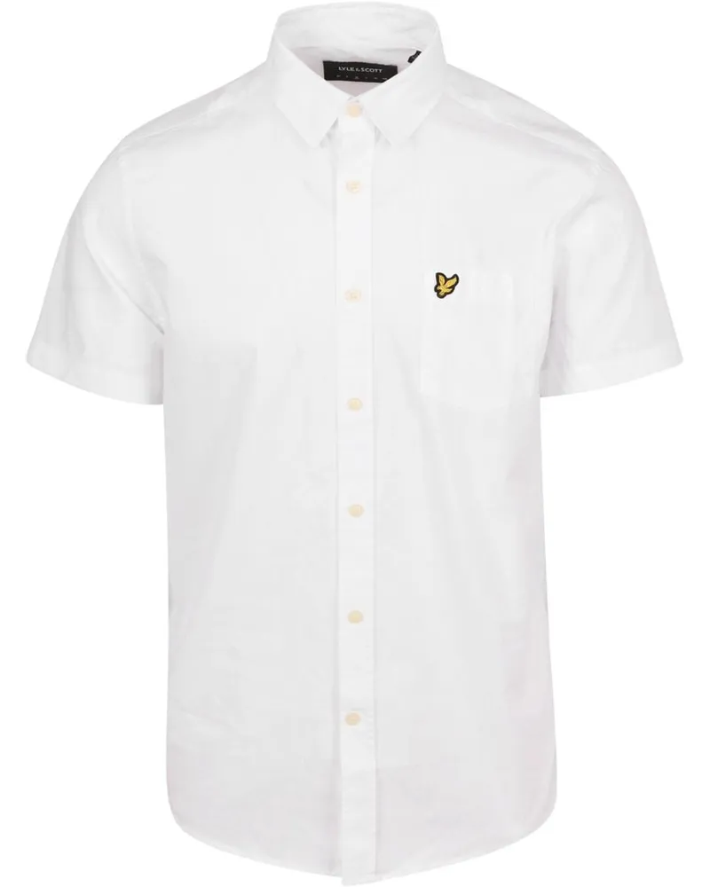 Lyle & Scott Short Sleeves Hemd Poplin Weiß Weiß