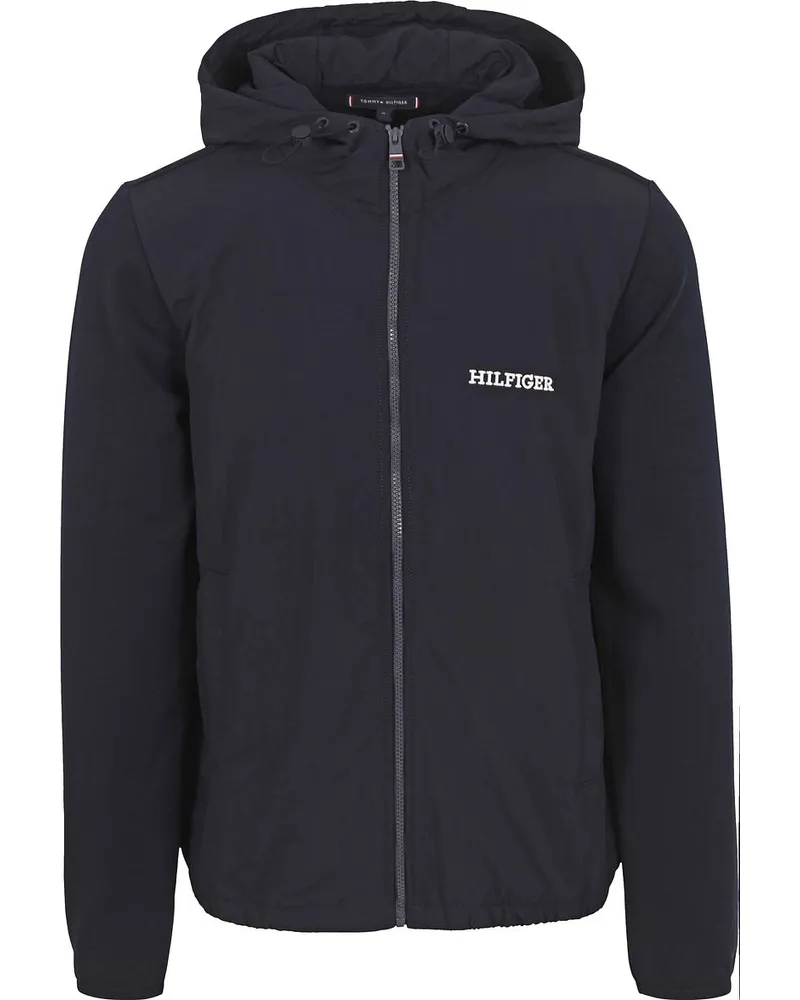 Tommy Hilfiger Strickjacke Struktur Navy Dunkelblau
