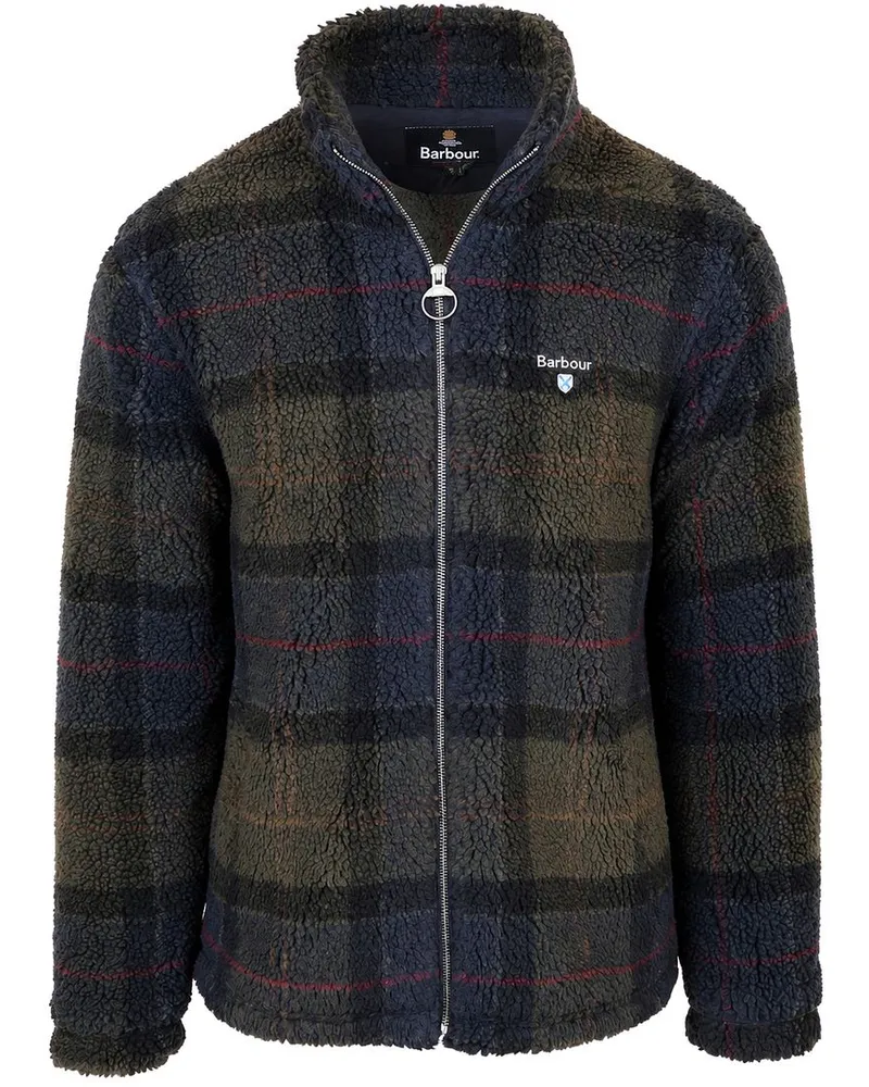 Barbour Cardigan Fleece Classic Tartan Multicolour