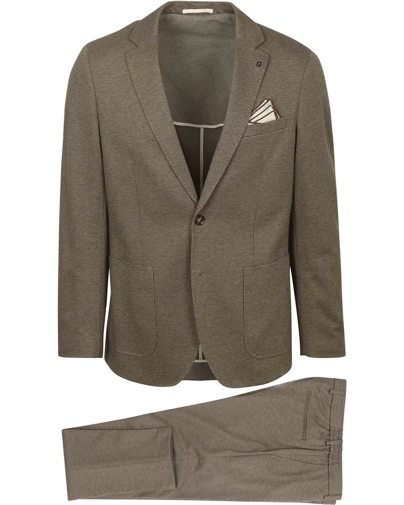 Suitable Flex Jersey Suit Beige Beige