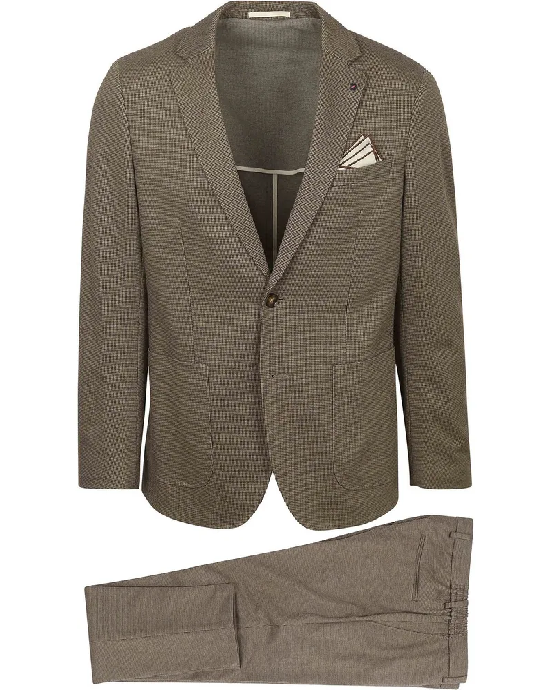 Suitable Flex Jersey Suit Beige Beige