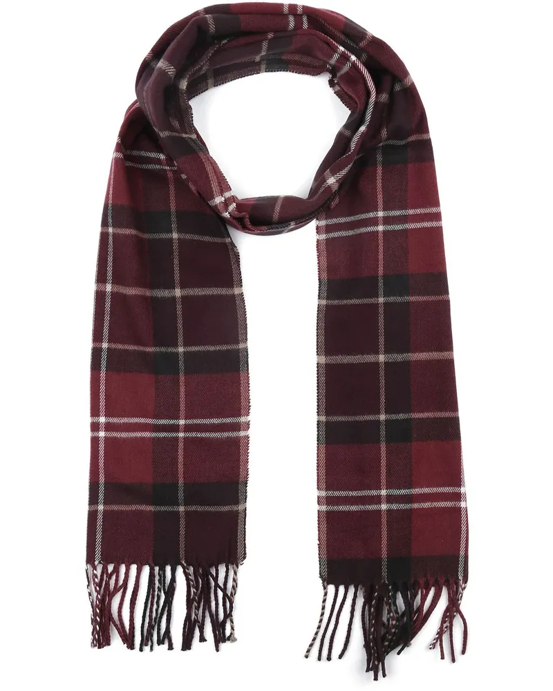 Barbour Schal Tartan Galingale Bordeaux Rot