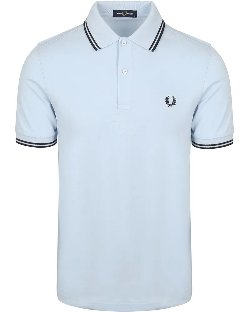 Fred Perry Polo Twin Tipped M3600 Blau Y69 Hellblau