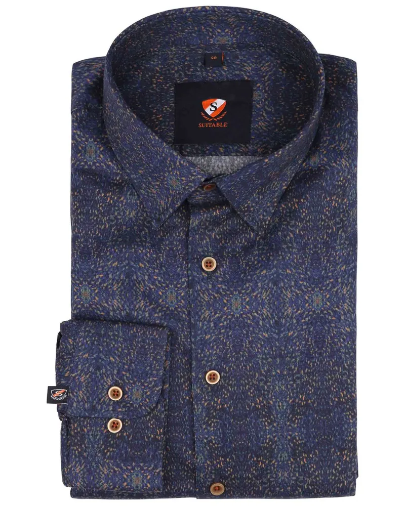 Suitable Hemd Van Gogh Navy Dunkelblau