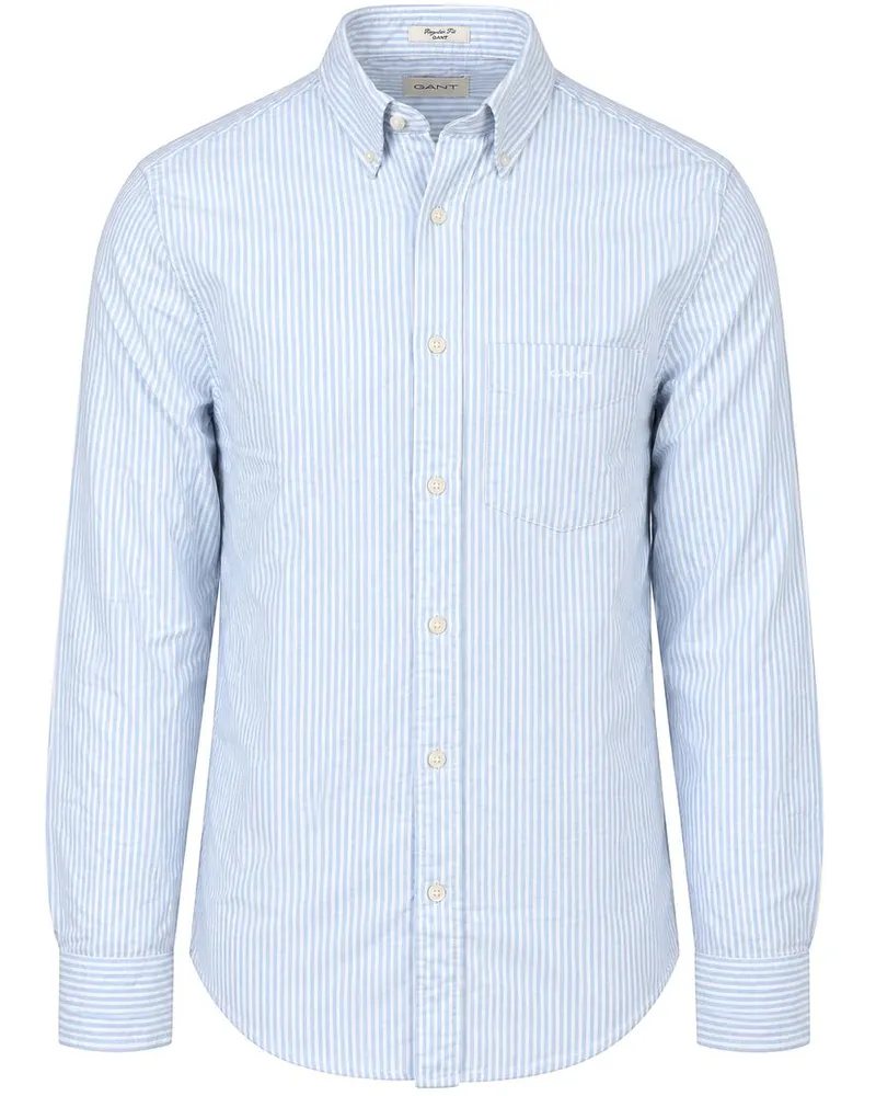 Gant Oxfordhemd Streifen Light Blue Hellblau