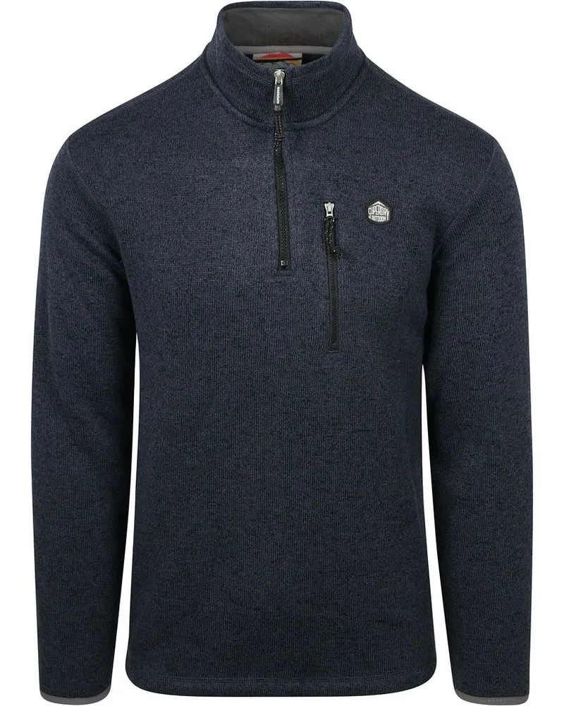 Superdry. Half Zip Pullover Fleece Navy Dunkelblau