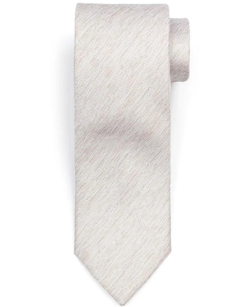Suitable Krawatte Seide Délavé Beige Beige