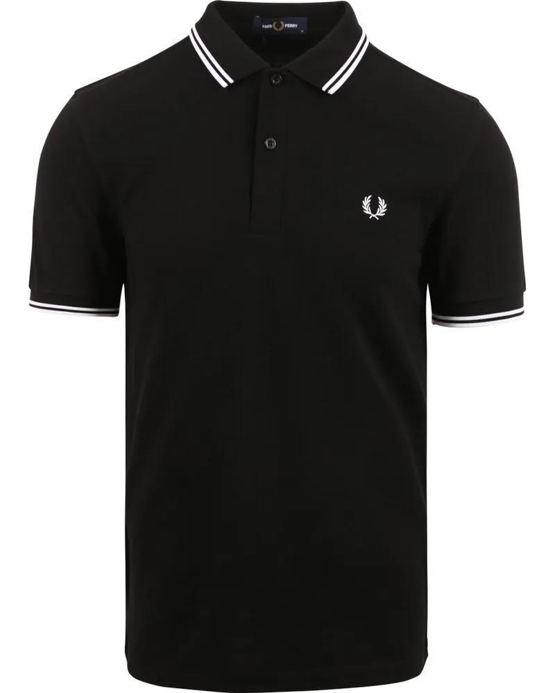 Fred Perry Polo Schwarz 350 Schwarz