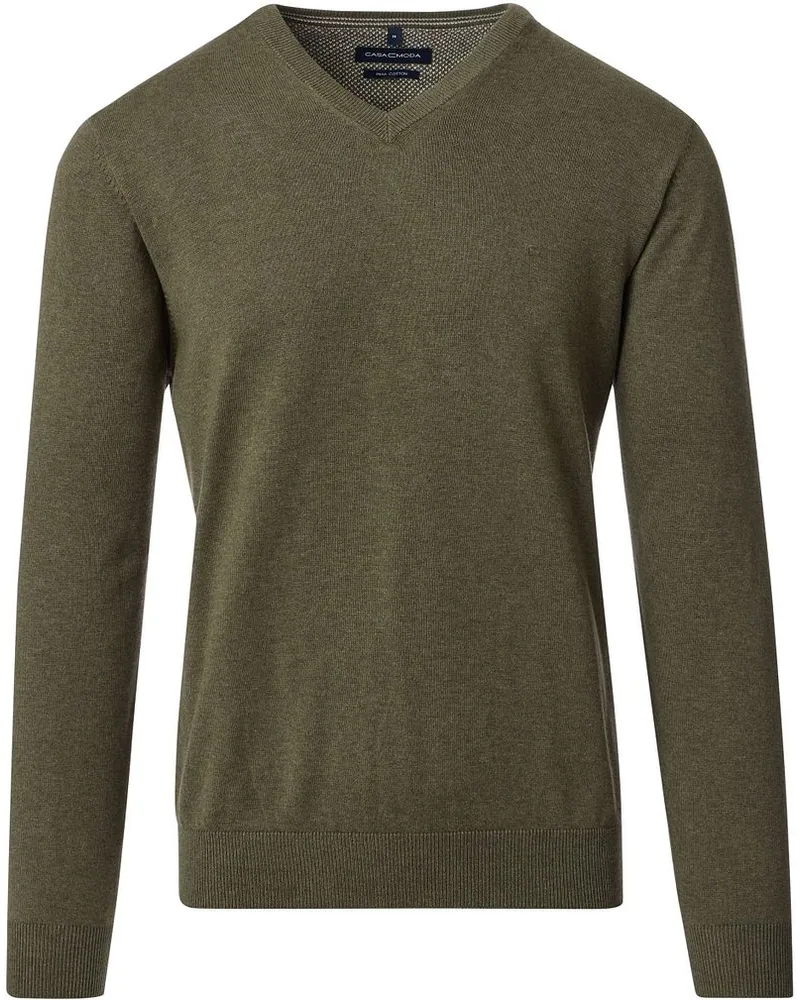 CasaModa Pullover Olivgrün Dunkelgrün