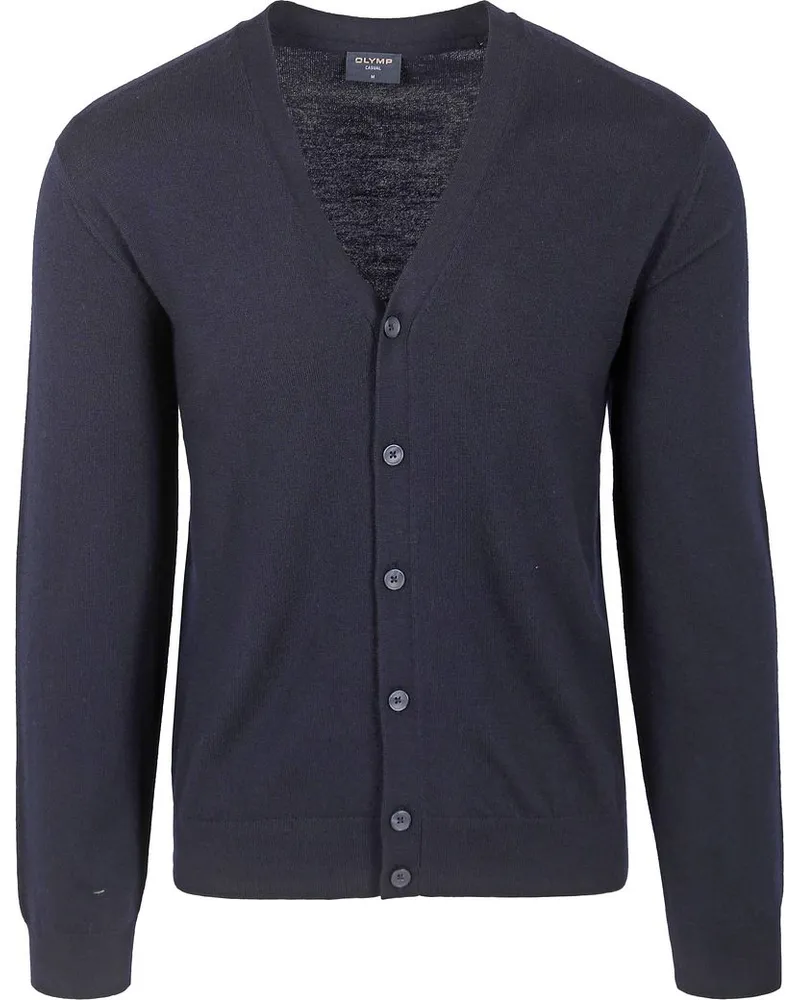 Olymp Strickjacke Wolle Navy Dunkelblau
