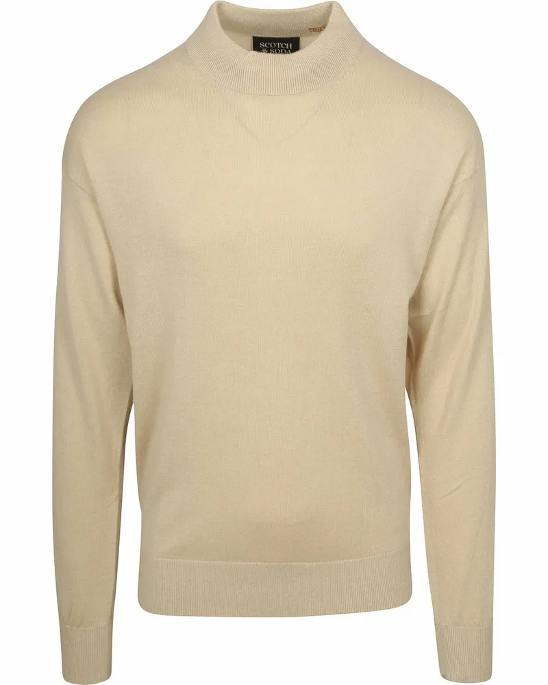 Scotch&Soda Essential Wool Blend Pullover Ecru Beige