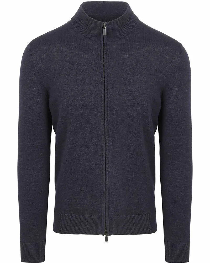 Suitable Strickjacke Slub Yarn Navy Dunkelblau