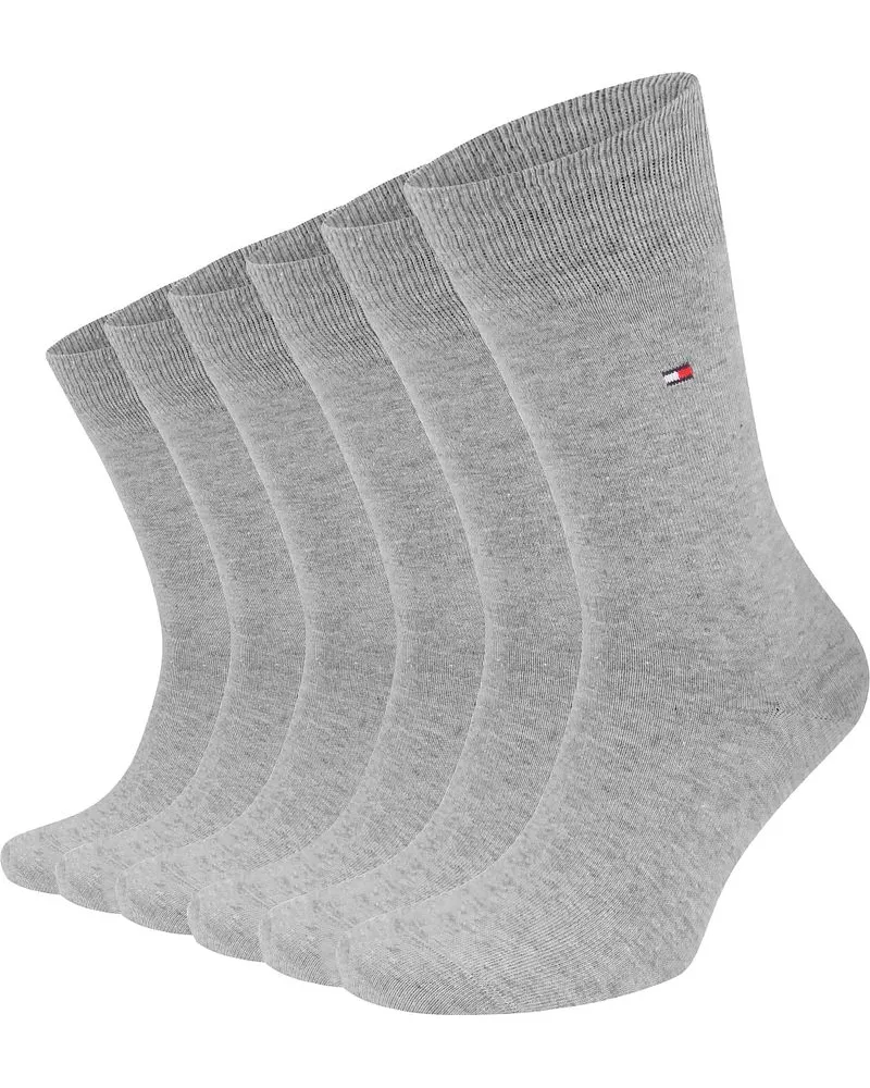 Tommy Hilfiger Classic 6-Pack Socken Grau Grau