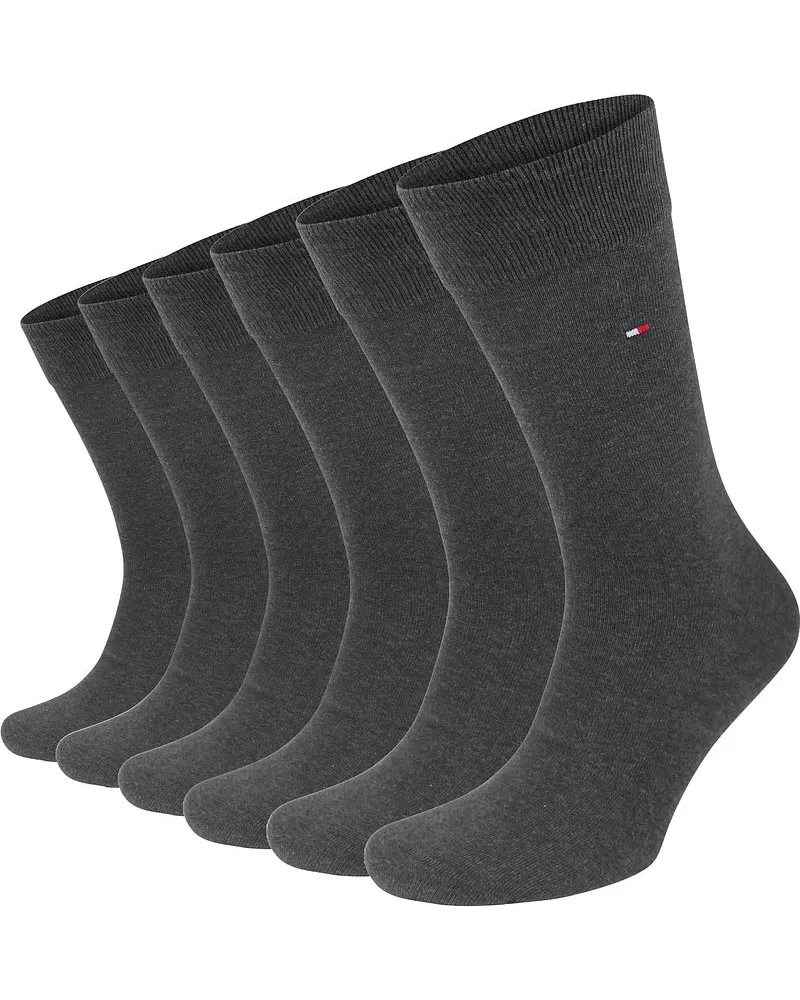 Tommy Hilfiger Classic 6-Pack Socken Grau Grau